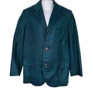 Vintage Kentfield Jordan Marsh Boys S Sports Coat Blue Blazer